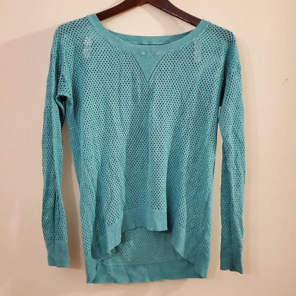 Sea Foam Green Knit Sweater - Picture 1 of 4